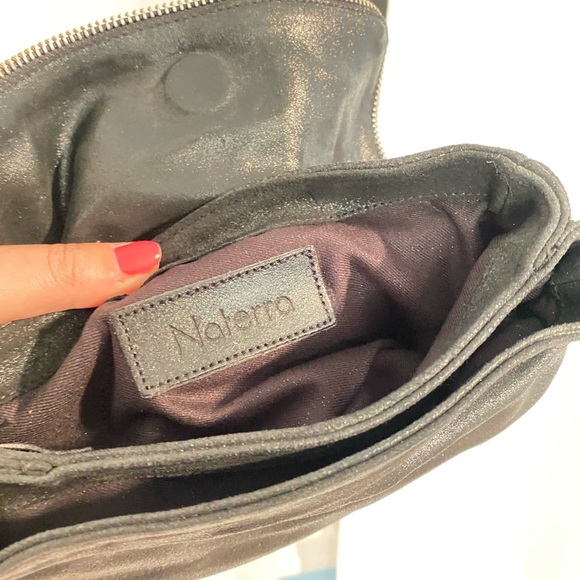 Adorable black leather shoulder bag from Paris - Picture 5 of 6